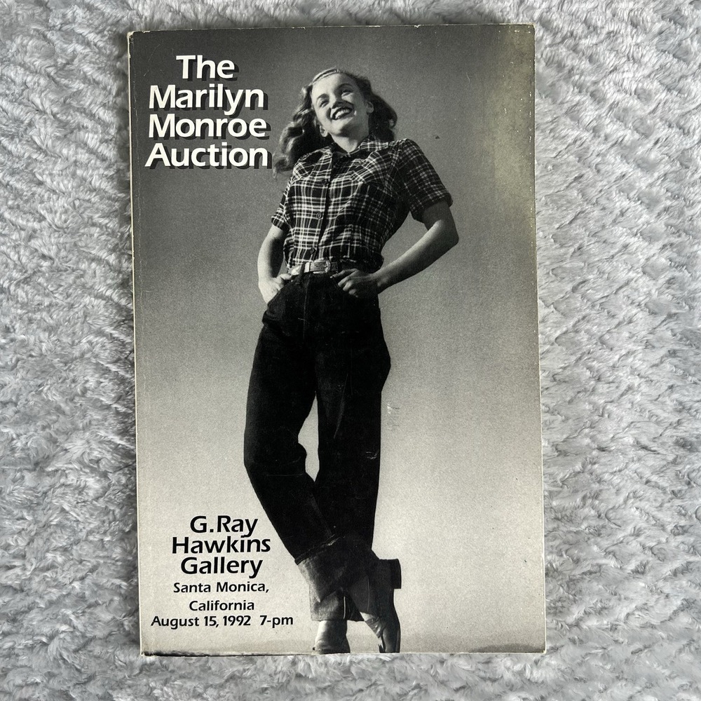 Marilyn Monroe Auction Catalog 1992 G Ray Hawkins Gallery Santa Monica
